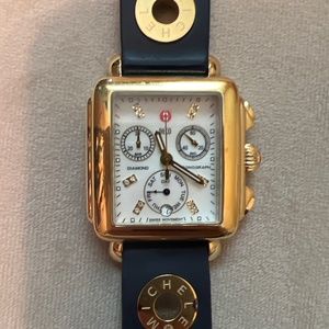 Michel Deco Watch Gold Bezel